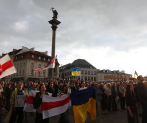 35 lat niepodległej Ukrainy. Obchody na Placu Zamkowym w Warszawie
