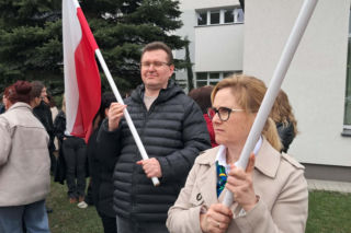 Protest pracowników ZUS-u w Starachowicach