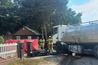 Tragiczny wypadek w Borsukach - zginął motocyklista. Droga jest zablokowana!