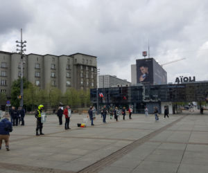Protest przeciwko wyborom korespondencyjnym w Katowicach 