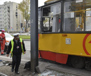 Wypadek tramwajowy przy ul.Elekcyjnej w Warszawie