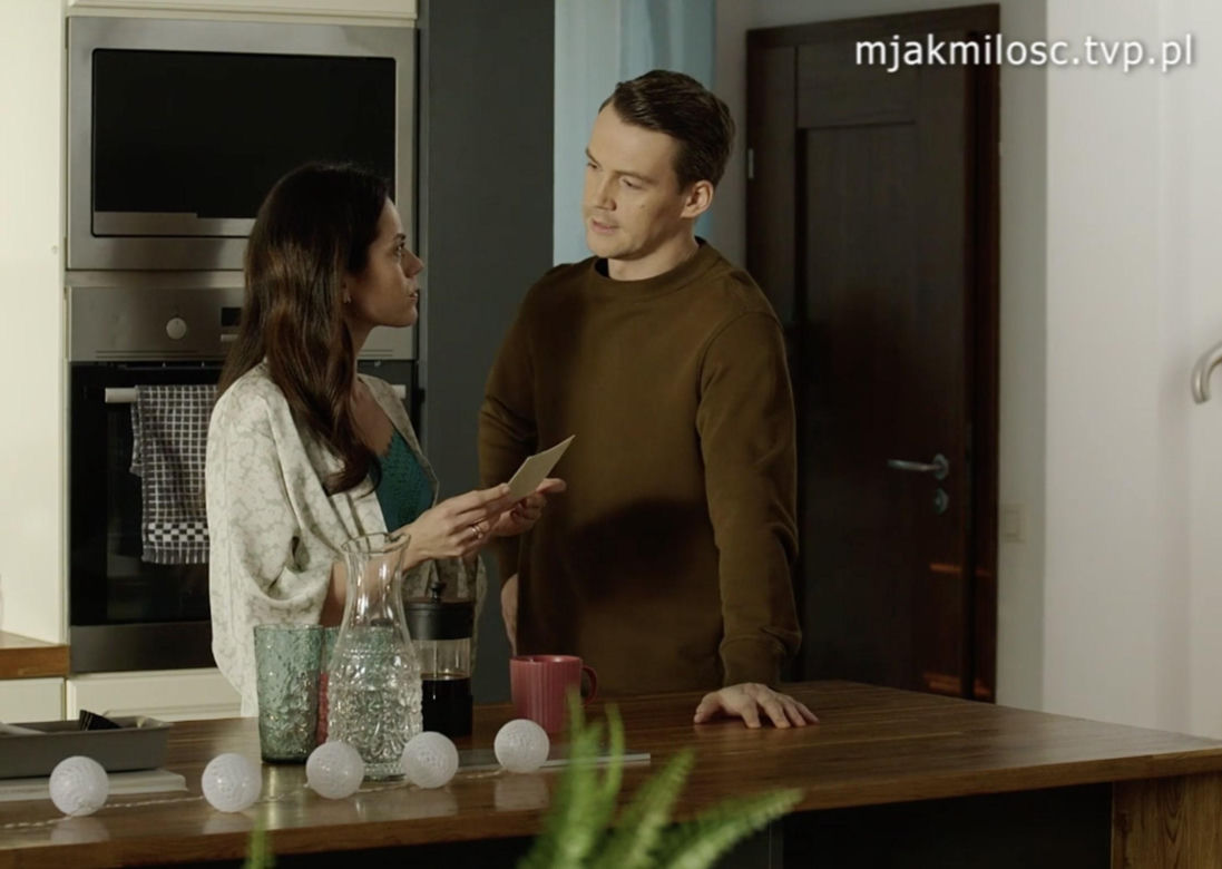 M jak miłość odc. 1803: Jakub Karski (Krzysztof Kwiatkowski), Kasia (Paulina Lasota)