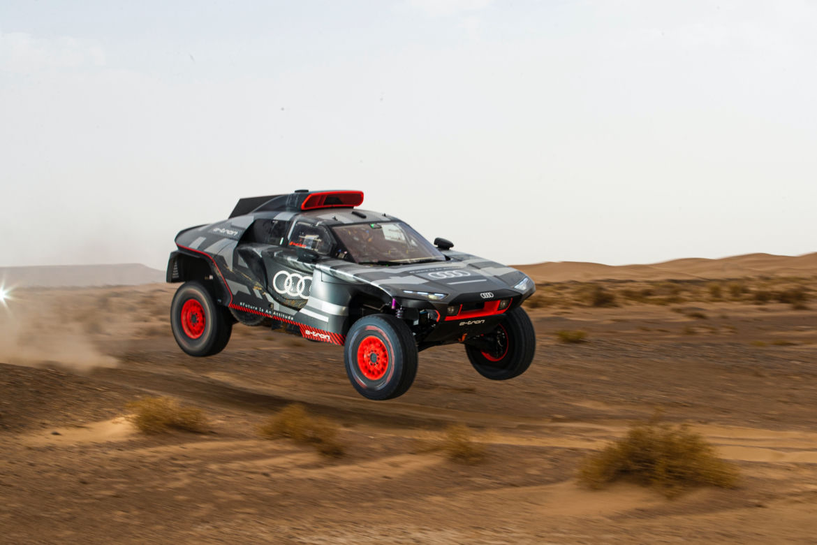 Audi RS Q e-tron testowane w Maroku