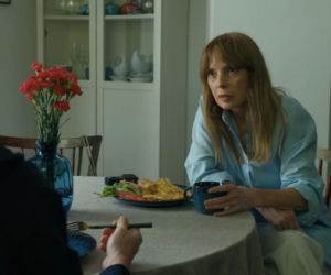 Barwy szczęścia, odcinek 3304.  Łukasz (Michał Rolnicki), Agnieszka (Katarzyna Tlałka)