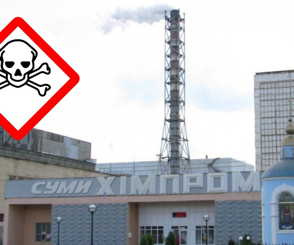 Ukraina: groźny wyciek amoniaku w zakładach chemicznych. Ludzie mają kryć się w piwnicach!