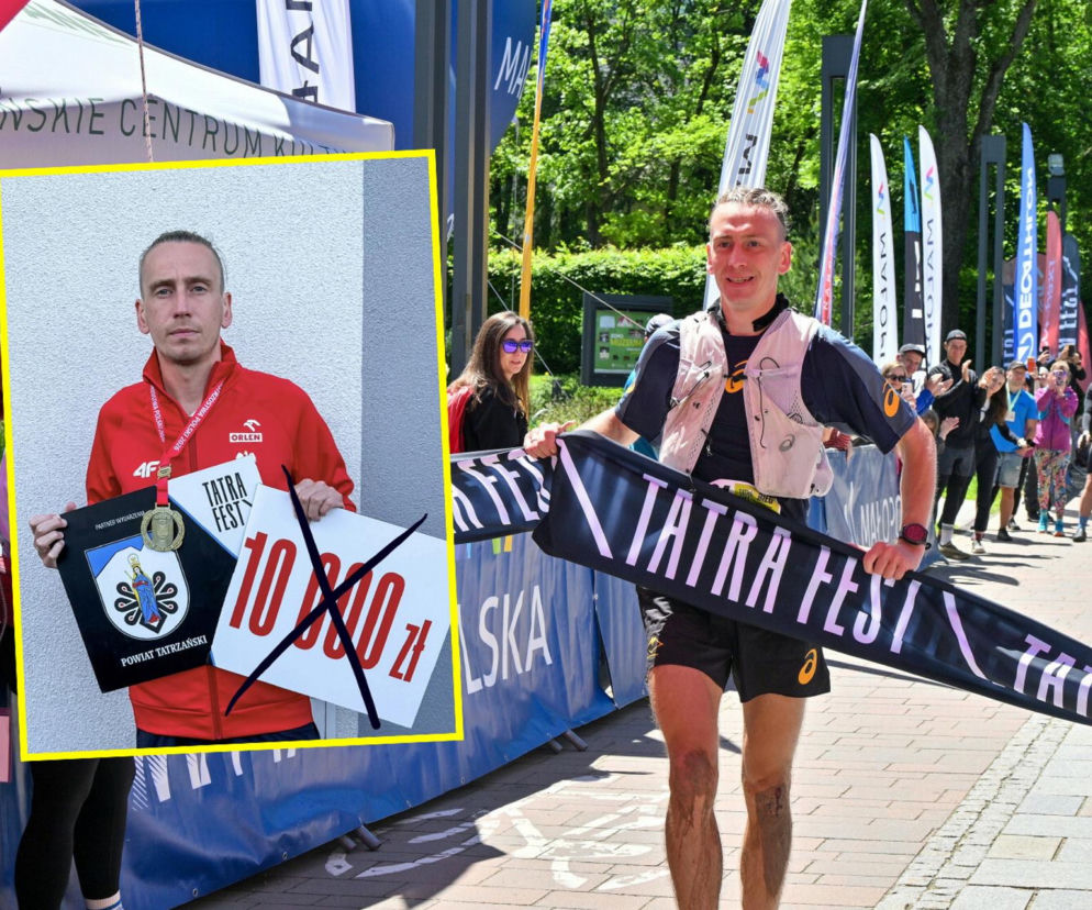Wręczyli mu 10 tys. zł nagrody, a potem kazali oddać. Biegacz nie kryje złości po zawodach