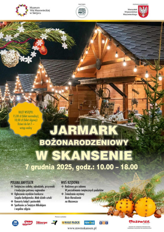 Tu kręcono "Ogniem i mieczem" i "Pana Tadeusza". Startuje jedyny w swoim rodzaju jarmark świąteczny na Mazowszu