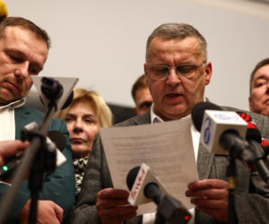 Górnicy opuszczają Kopalnię Węgla Kamiennego Silesia w Czechowicach-Dziedzicach