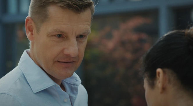 M jak miłość odc. 1903. Paweł (Rafał Mroczek), Kinga (Katarzyna Cichopek)