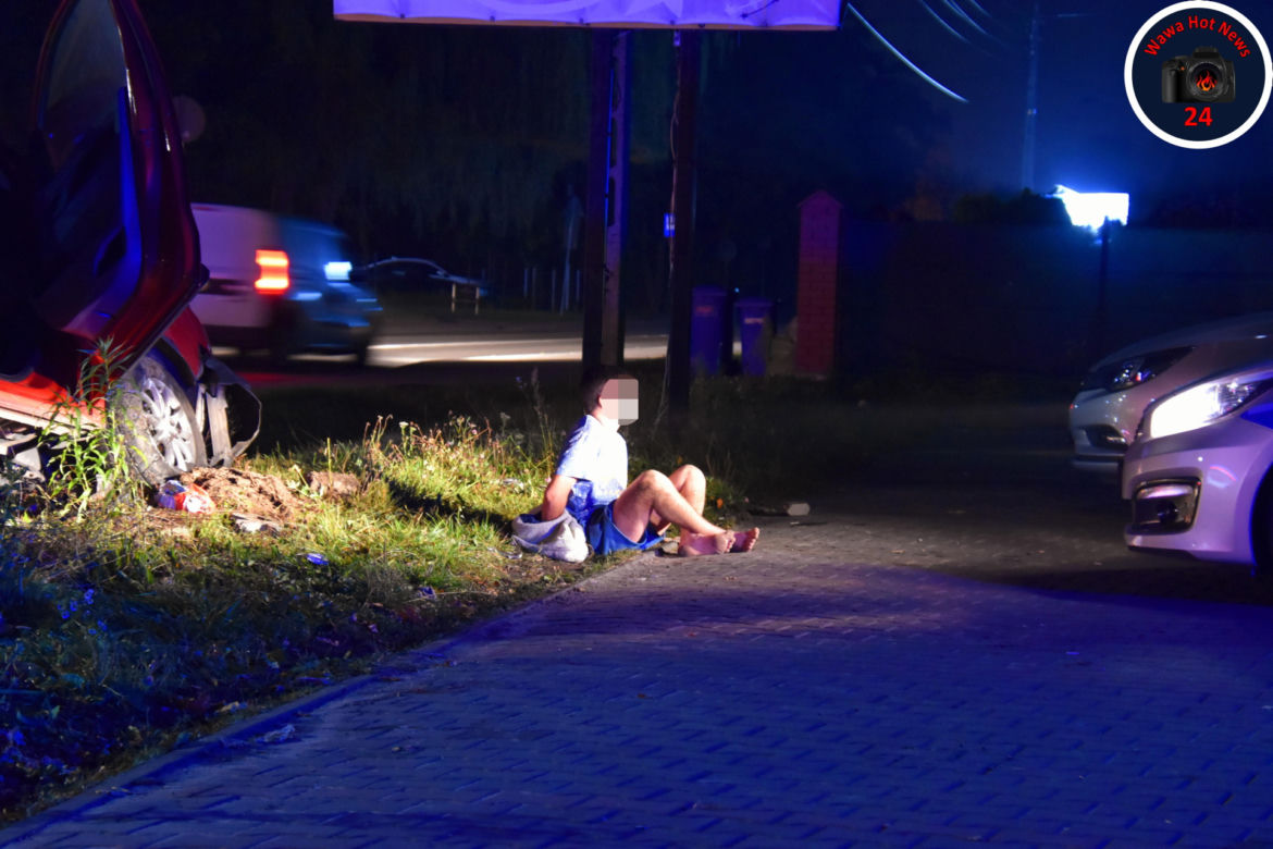 Wylądowali busem w rowie. Byli tak pijani, że nie mogli wyjść o własnych siłach