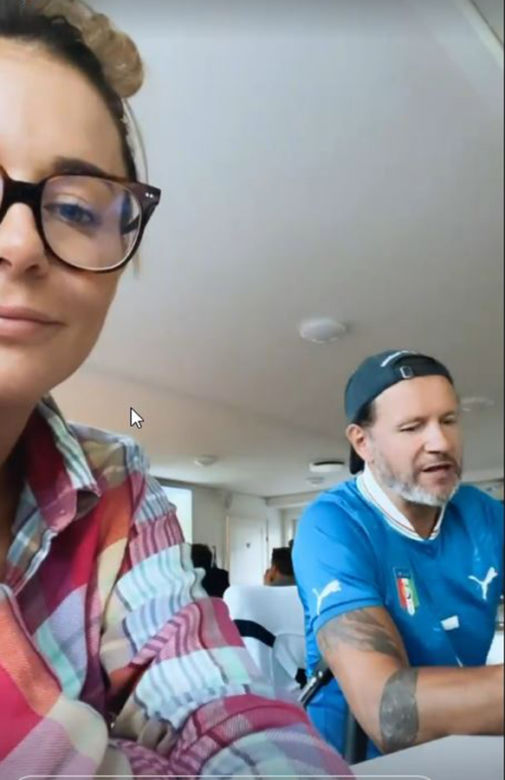 Małgorzata Rozenek-Majdan i Radosław Majdan oglądali finał w Szwecji