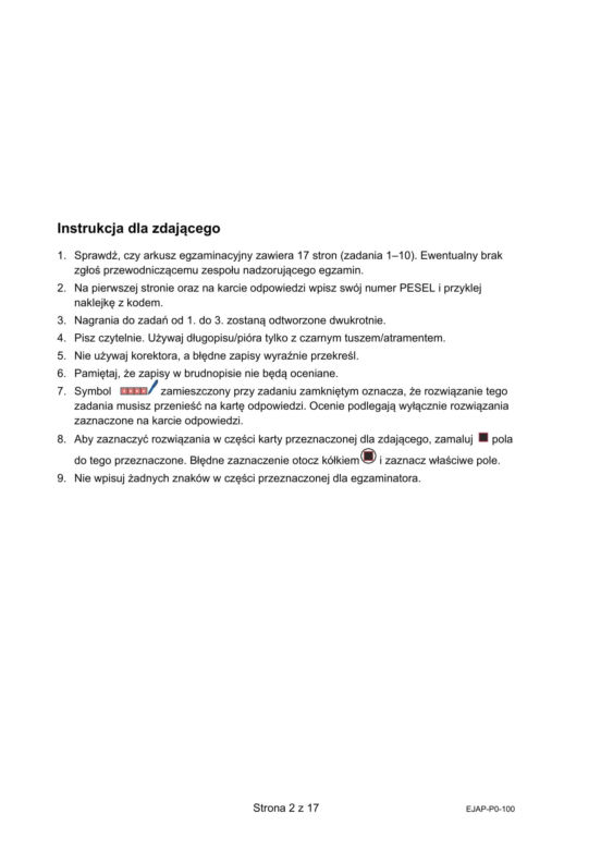 Matura 2025 - angielski.