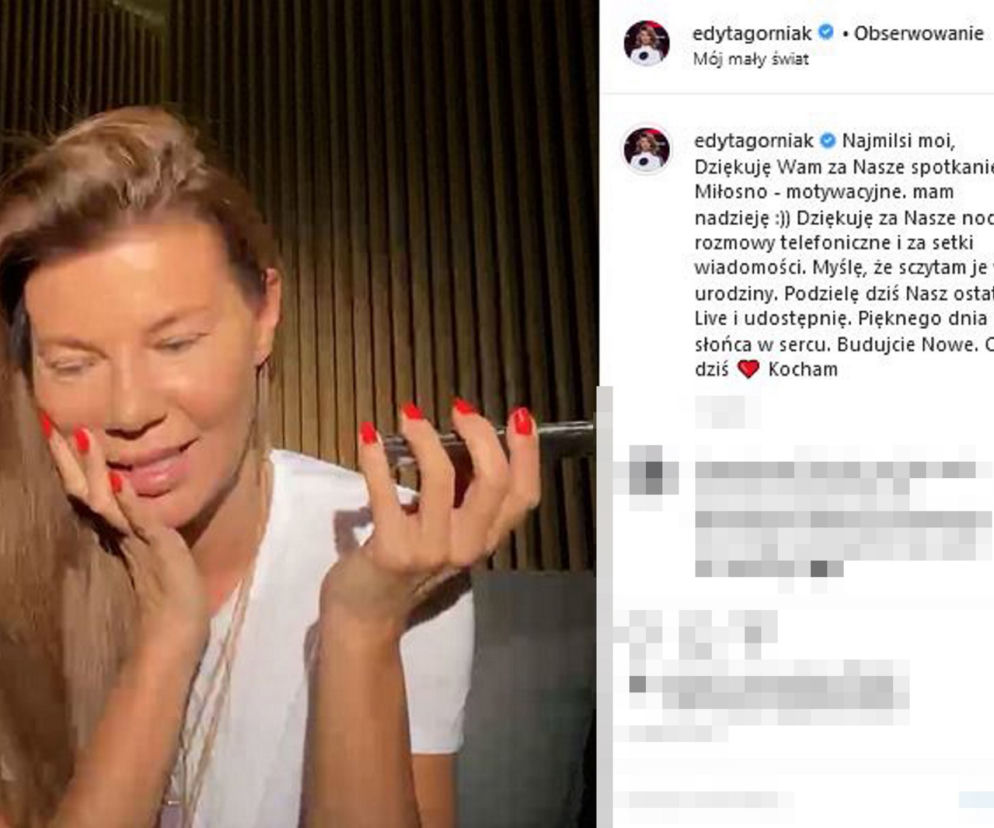 Edyta Górniak kończy z życiem
