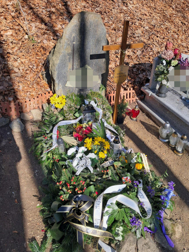 Tak wygląda grób Mirosława Krawczyka w Gdańsku