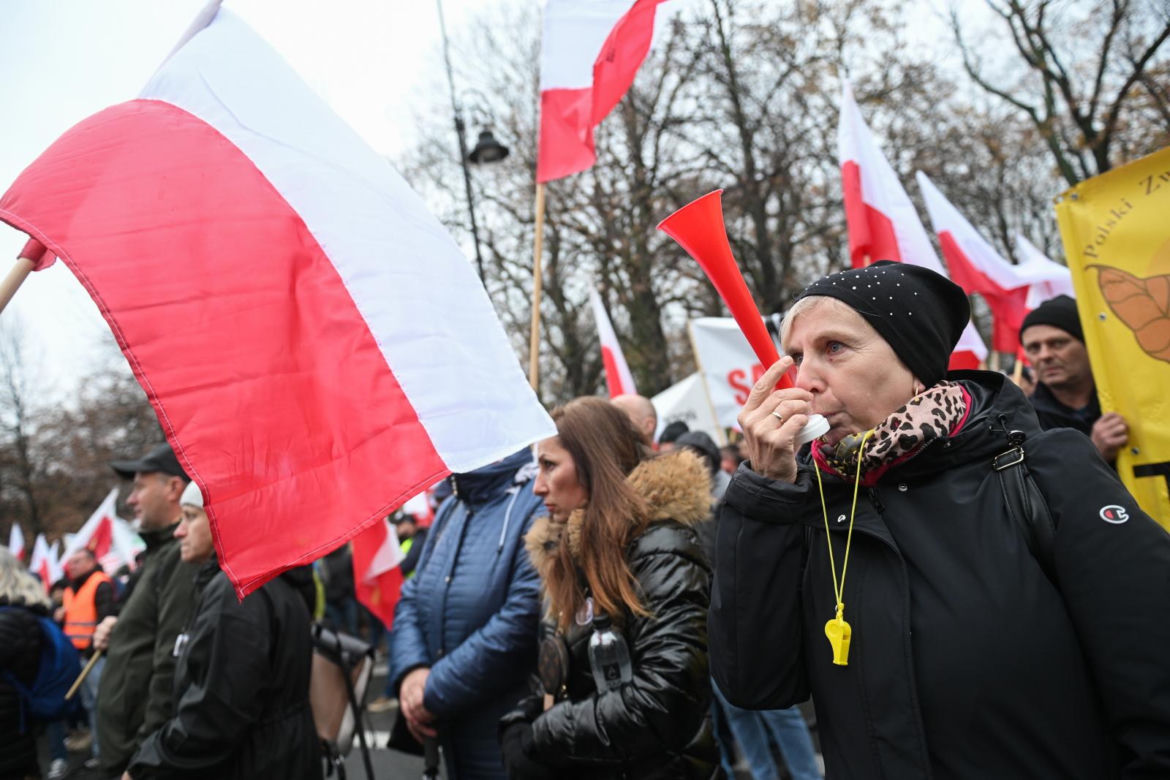 Protest plantatorów tytoniu w Warszawie (3.11.2025)