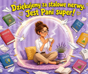 Zabawna kartka z okazji Dnia Nauczyciela