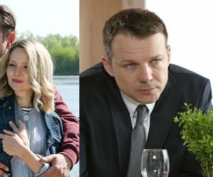 Barwy szczęścia. Bożena (Marieta Żukowska), Bruno (Lesław Żurek), Borys (Jakub Wieczorek)