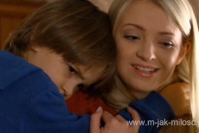 M jak miłość. Joasia (Barbara Kurdej-Szatan), Wojtuś (Feliks Matecki)