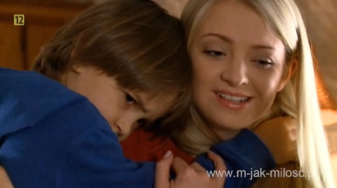M jak miłość. Joasia (Barbara Kurdej-Szatan), Wojtuś (Feliks Matecki)
