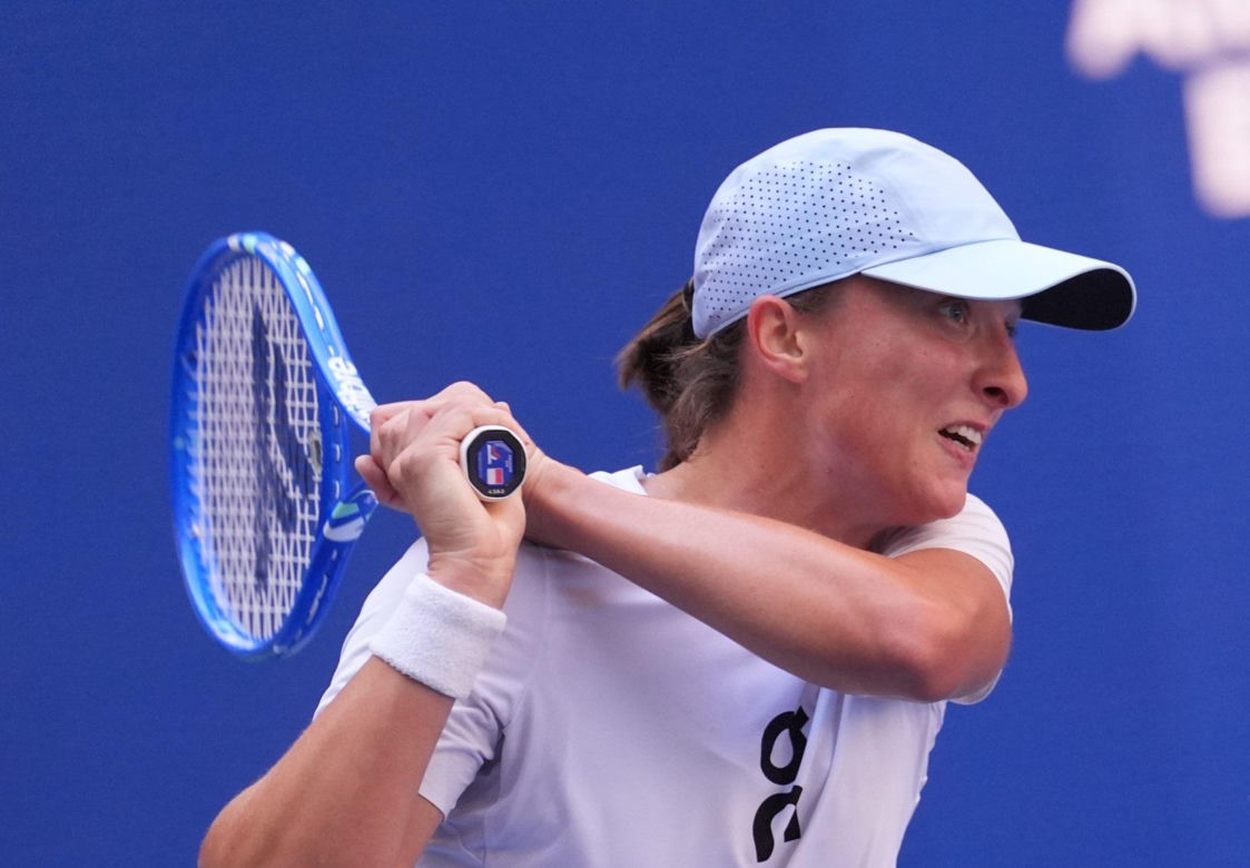 Iga Świątek, trening przed ćwierćfnałem US Open
