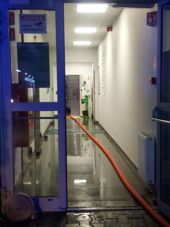 Pożar centrum dystrybucyjnego Żabki