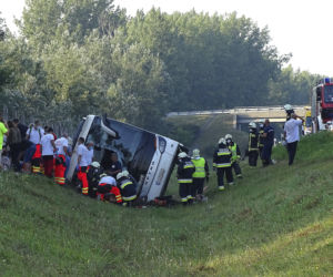 Wypadek autokaru z Polakami na Węgrzech