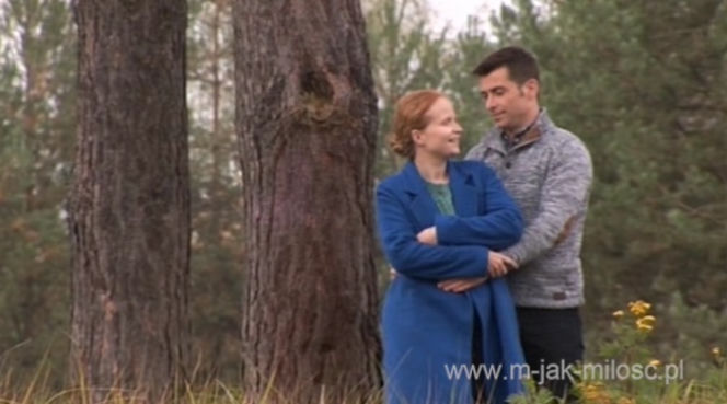 M jak miłość odc. 1113. Ewa (Dominika Kluźniak), Marek (Kacper Kuszewski)