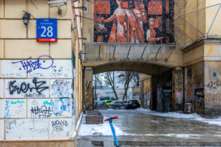 Graffiti w centrum Warszawy w 2026 r.