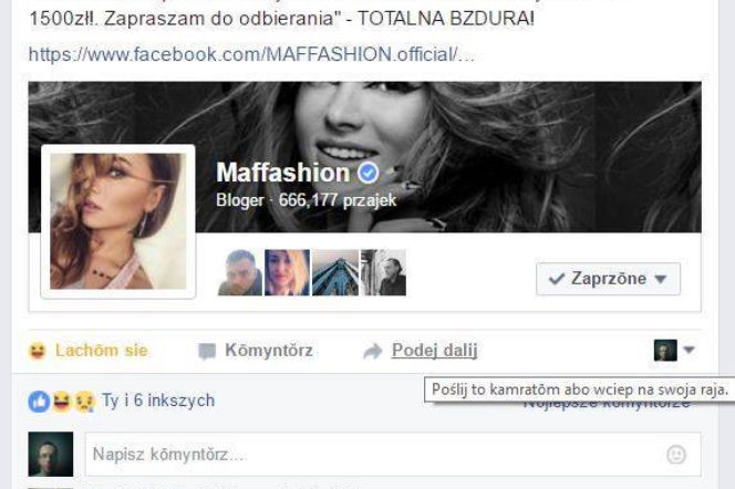 Wpadka Maffashion