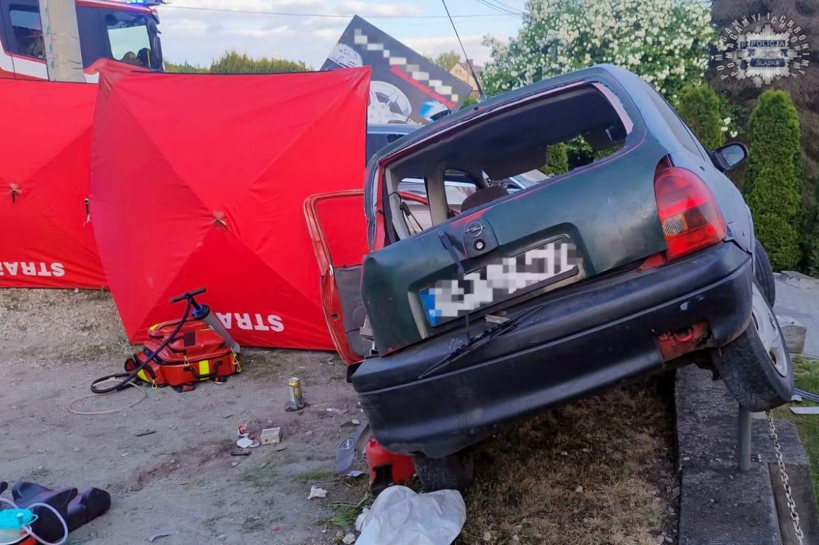 Wypadek na ul. Jastrzębskiej w Wodzisławiu Śląskim