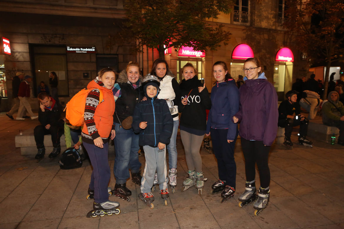 Nightskating po Warszawie