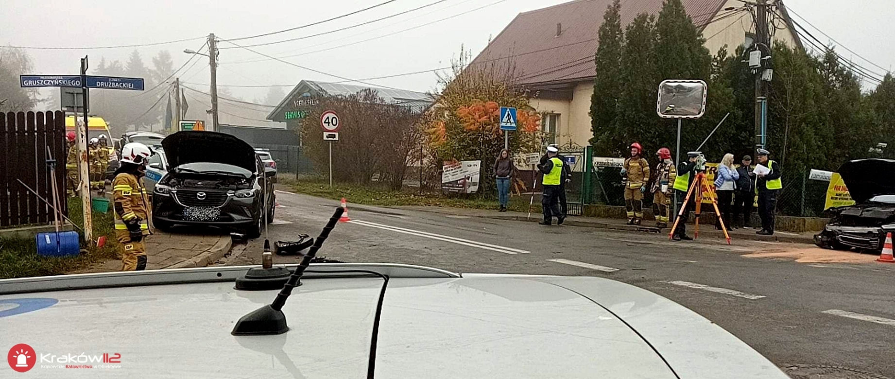 Wypadek drogowy Wszystkich Świętych Soboniowice