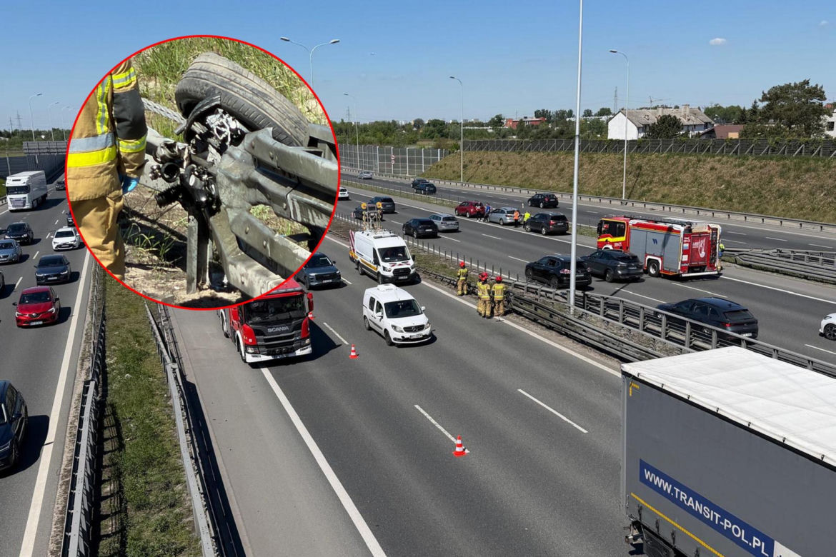 BMW dachowało na S2. Kawałki roztrzaskanej karoserii poharatały inne auta!