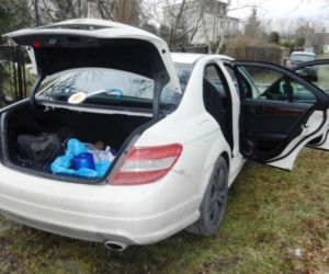 Mercedes Roberta N. rozbity podczas ucieczki przed policją