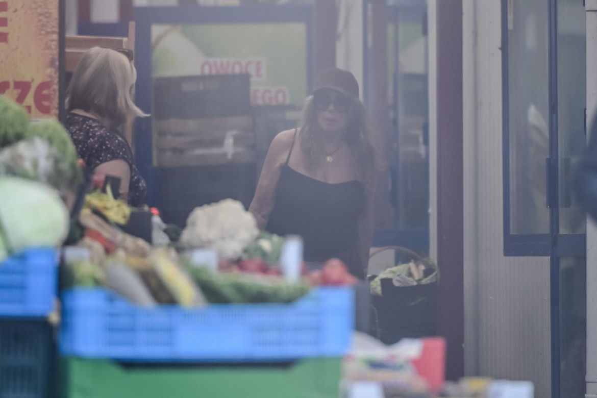Agnieszka Perepeczko wystroiła się na bazar