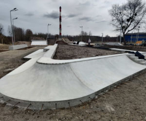 Budowa skateparku na os. Majowym - kwiecień 2021