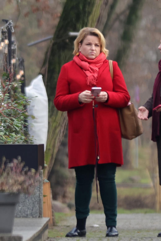 Katarzyna Bosacka w parku