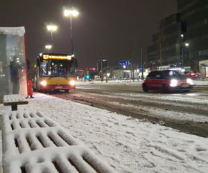 Zimowe utrudnienia w Warszawie