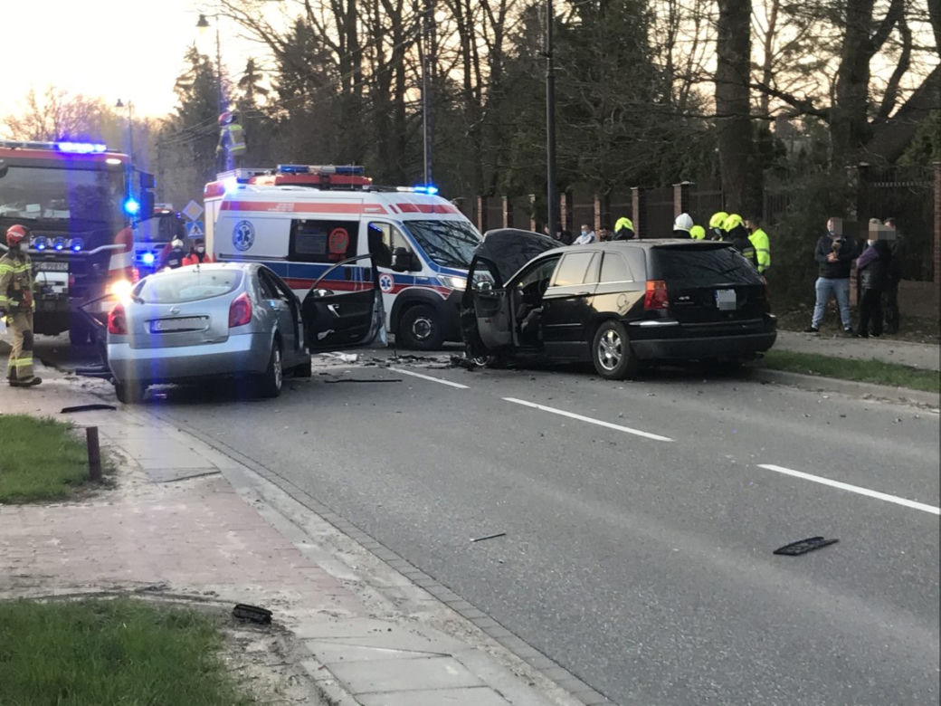 Potworny wypadek w Konstancinie