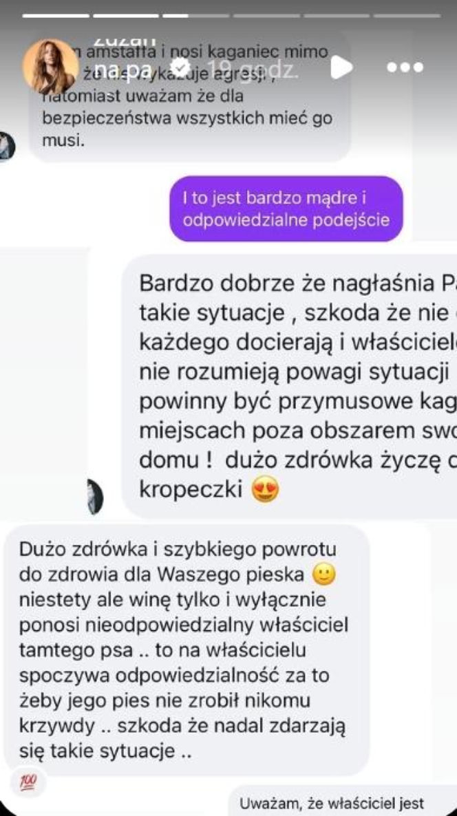 Uwaga! Partnerka Bieniuka walczyła z agresywnym psem! Przerażające zdjęcia