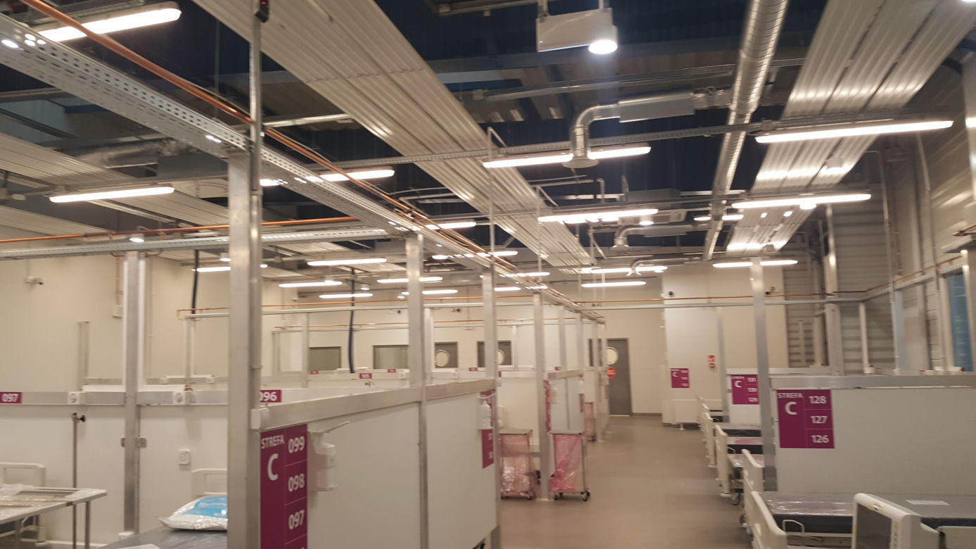 Na lotnisku w Pyrzowicach oddany został do użytku drugi szpital tymczasowy na Śląsku