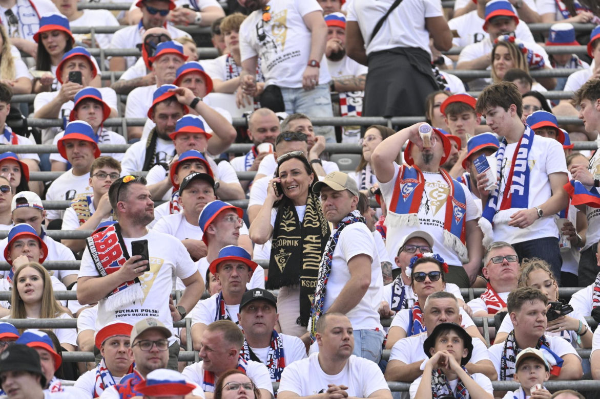 Puchar Polski pomiędzy Górnikiem Zabrze i Rakowem Częstochowa na PGE Narodowym w Warszawie