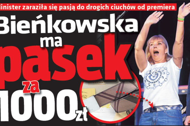 Bieńkowska ma pasek za 1000 zł