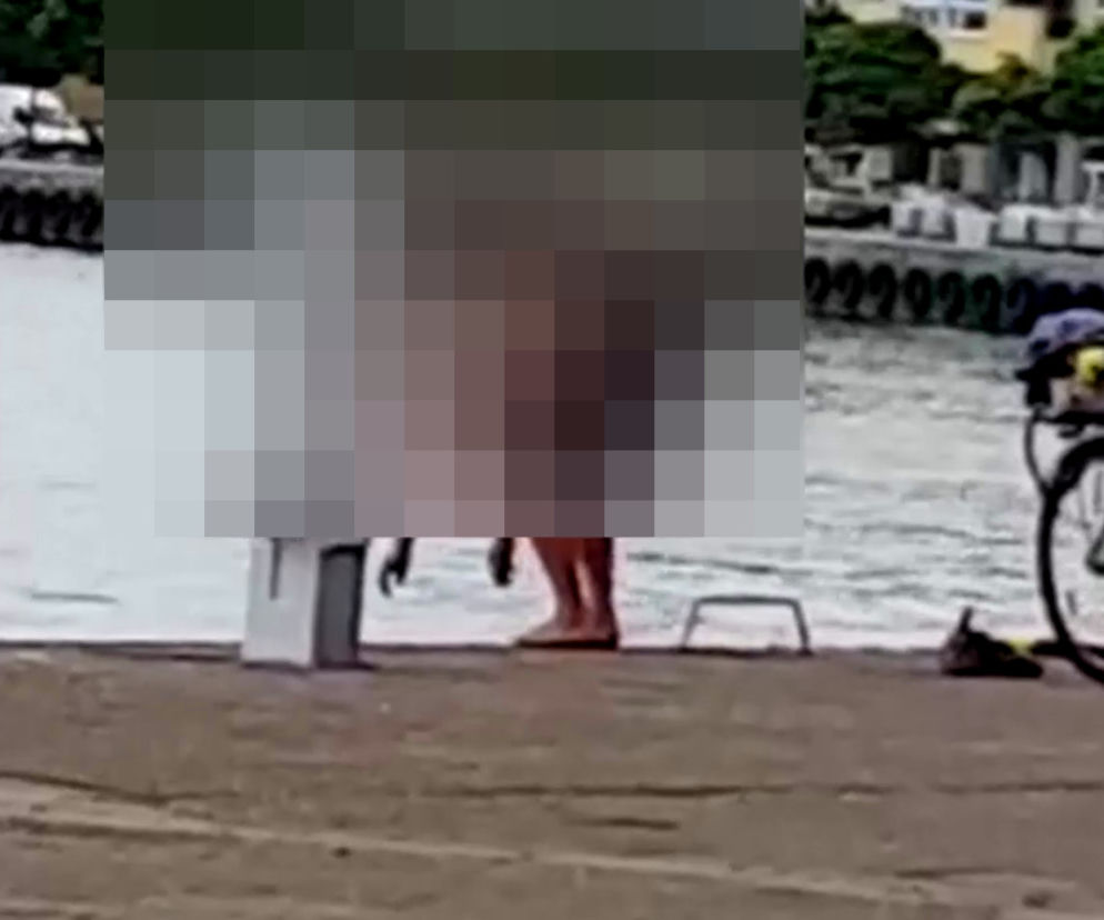 Wskoczył do kanału portowego w Świnoujściu