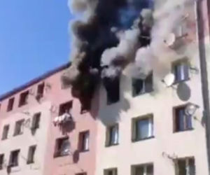 Pożar w Zawierciu. 11-letnia dziewczynka trafiła do szpitala w Katowicach