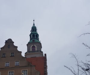 Alpiniści na ratuszu w Olsztynie