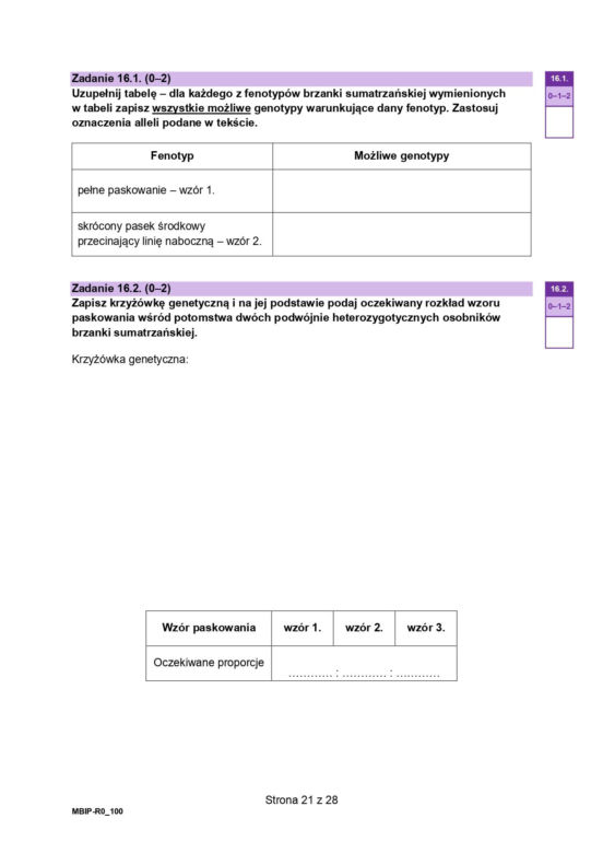 Biologia arkusze MATURA 2024 rozszerzenie FORMUŁA 2023
