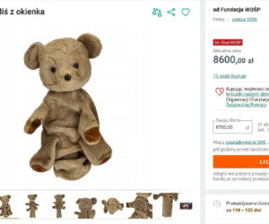Kultowy miś z dobranocki z PRL-u na licytacji WOŚP. Cena już jest zawrotna