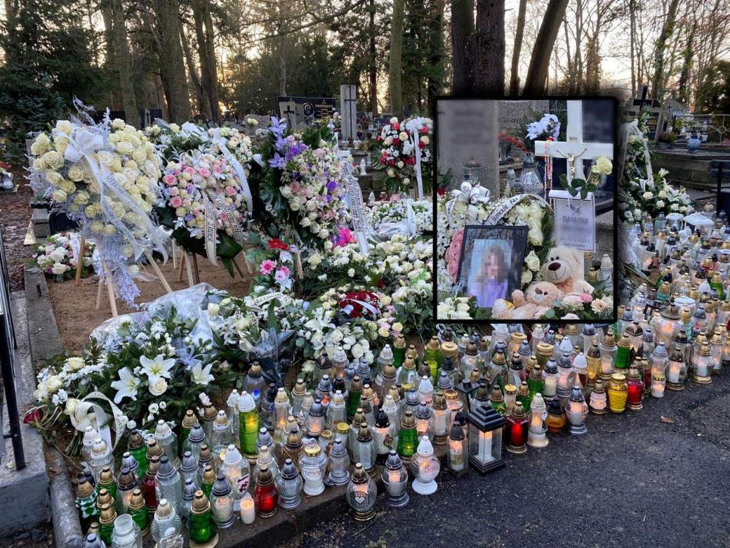 Grób zamordowanej Danusi