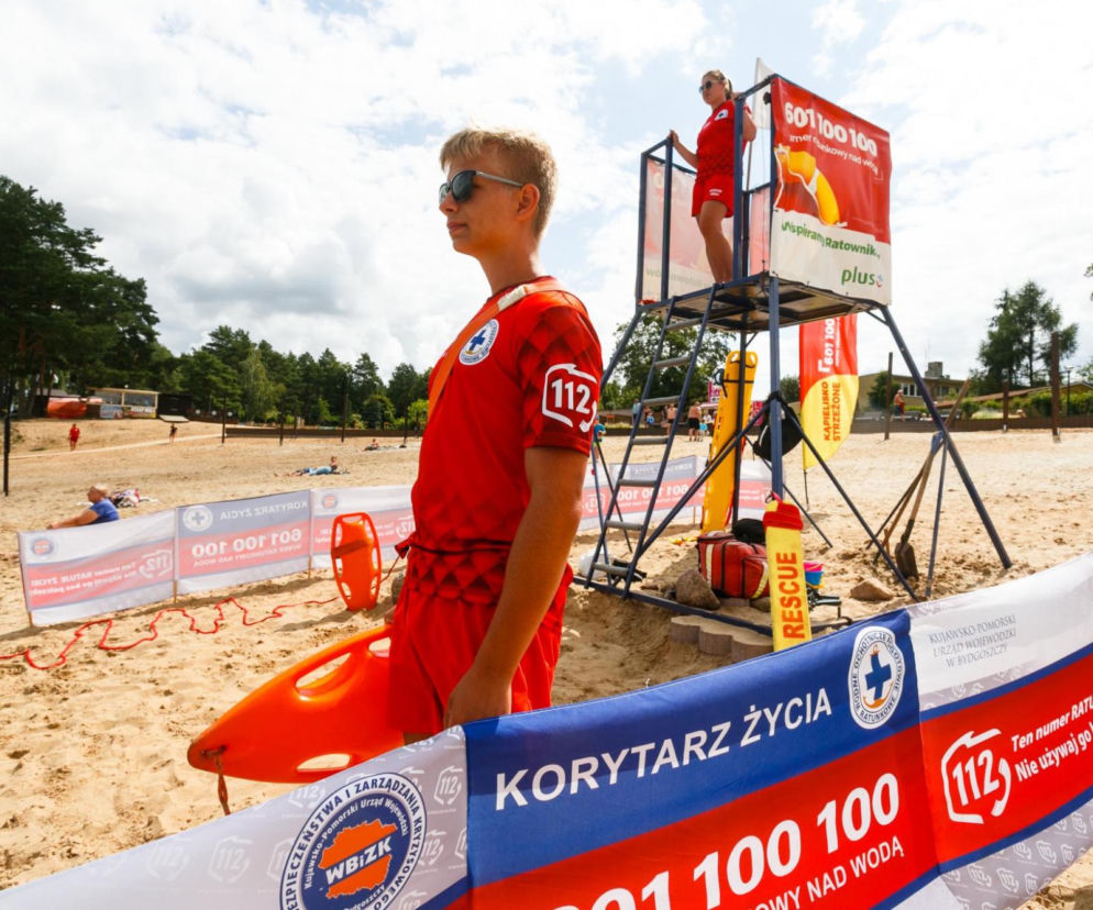 WOPR na plaży w Pieczyskach